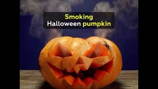 Smoking Halloween pumpkin