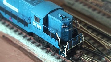 Conrail N Scale GP15-1 and GP7 with MRC DCC Sound with Sugar Cube Speakers