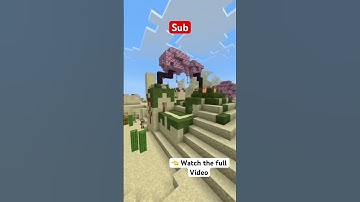 Easily Turn A Desert Temple into a SURVIVAL BASE in 8 minutes - #minecraft