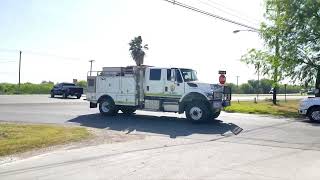 Multiple agencies responding to a grass fire