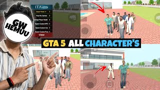 All Gta 5 Characters In Indian Theft Auto Simulator 🤯🔥 | How to Use Ita Menu In Indian Theft Auto