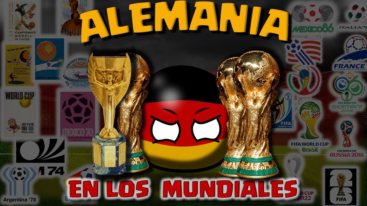 ALEMANIA en los MUNDIALES  1930-2022 COMPLETO  COUNTRYBALL
