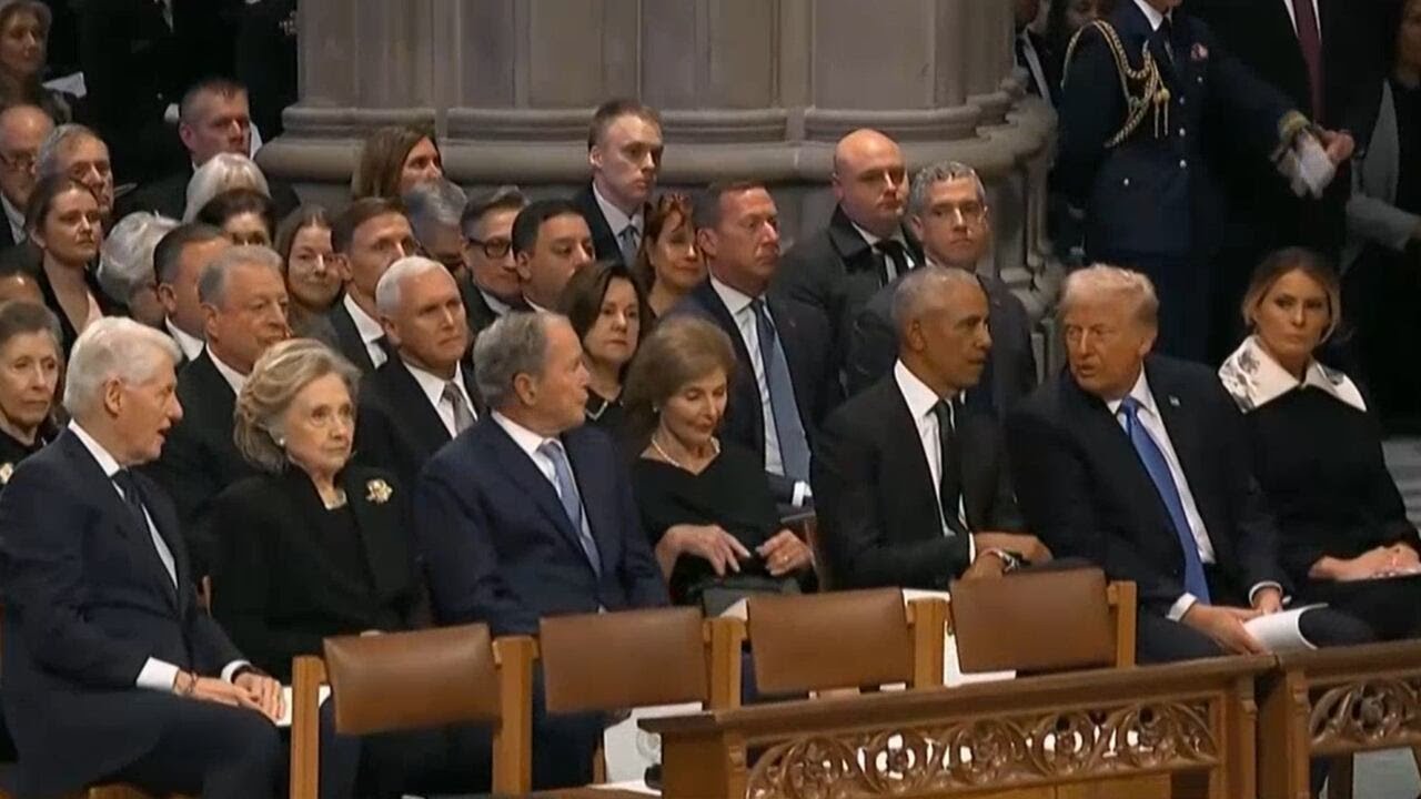 Former U.S. presidents arrive at Jimmy Carter's state funeral