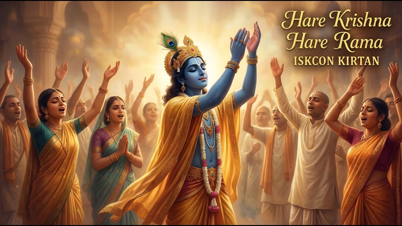 Best ISKCON Kirtan | Hare Krishna Hare Rama 1 Hour 15 Minutes Chant | Stress Relief & Inner Peace