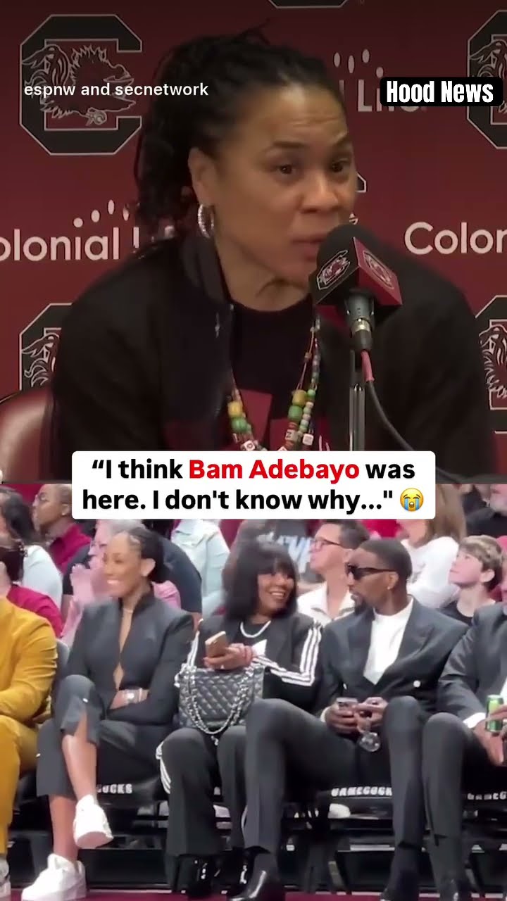 We know why he was there #hoodnews #ajawilson #southcarolina #bamadebayo #dawnstaley #trending #how