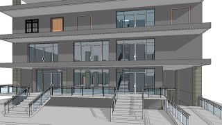 Ground floor 3d revit layout visualization @archinex3d