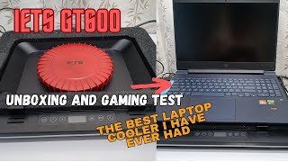 IETS GT600 Cooling Pad Unboxing and Gaming Test... The Best Cooling Pad I have ever had