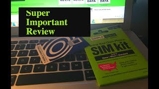 Simple Mobile Review ! How To Set Up Simple Mobile, Free Phone, Sim Installed !