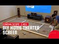 DIY PROJECTOR Screen 2.40:1 Dolby Atmos Home Theater Build Part 2