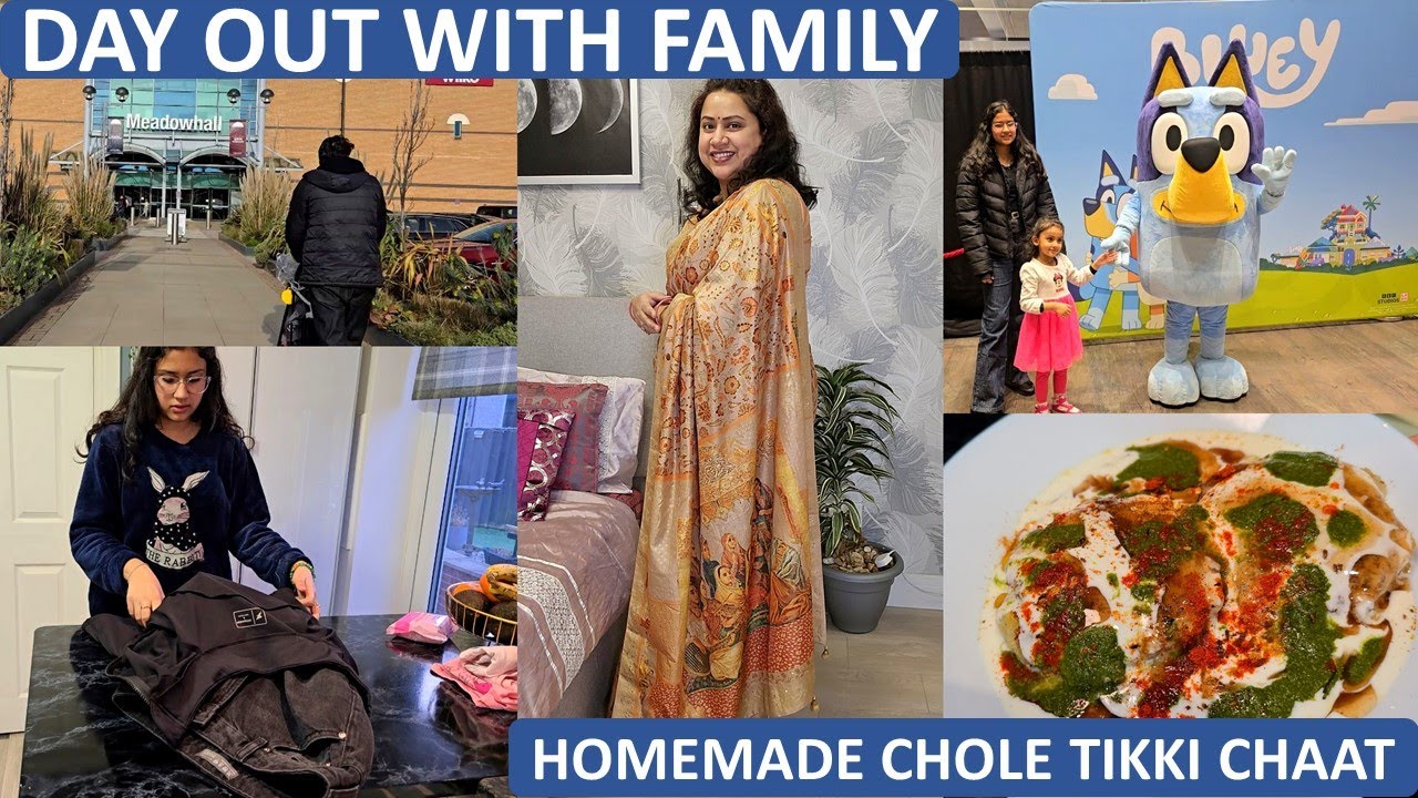 Random Day in Life - Family Outing - Vaccination Day, Primark Haul, New Sarees & Chole Tikki Chaat