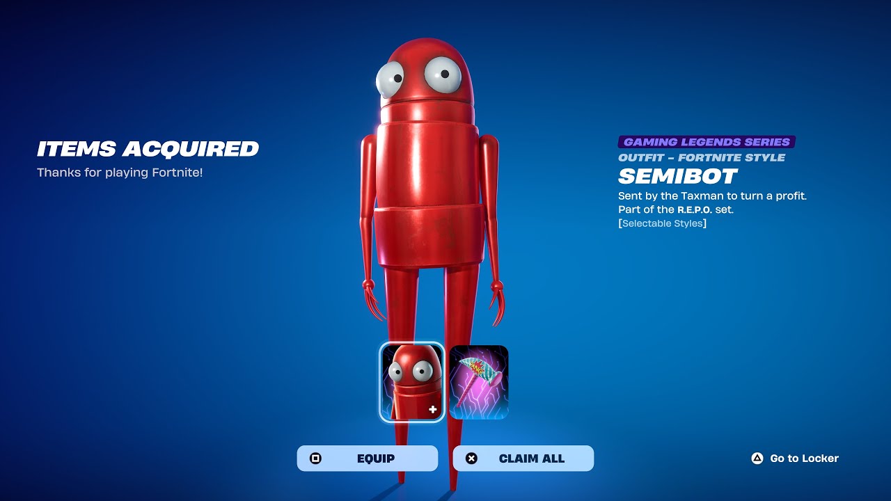Semibot Robe R.E.P.O. SEMIBOT SKIN RELEASE DATE IN FORTNITE ITEM SHOP! - YouTube