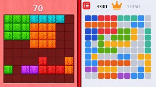 Block Blast Puzzle 🧩 VS 1010 🟪🟥🟨🟩🟦 Puzzle Blocks Satisfying Gameplay screenshot 3