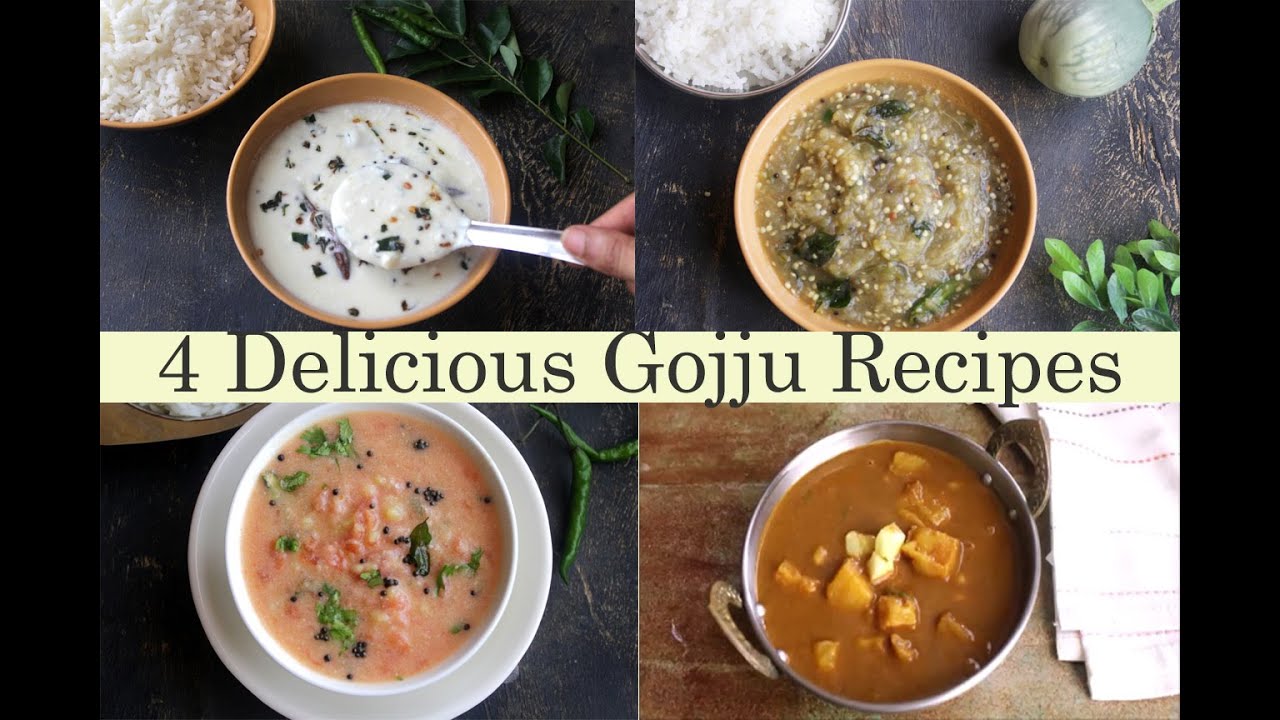 4 Delicious Gojju Recipes | No Onion, Garlic Recipes