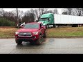 Tacoma TRD 4x4 pull out stuck 18 wheeler