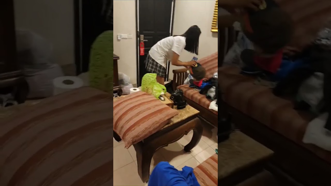 Pattaya girl cleaning hotel room 
