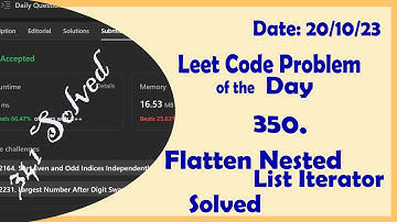 341 || Flatten Nested List Iterator || C++ || Leetcode Daily Challenge