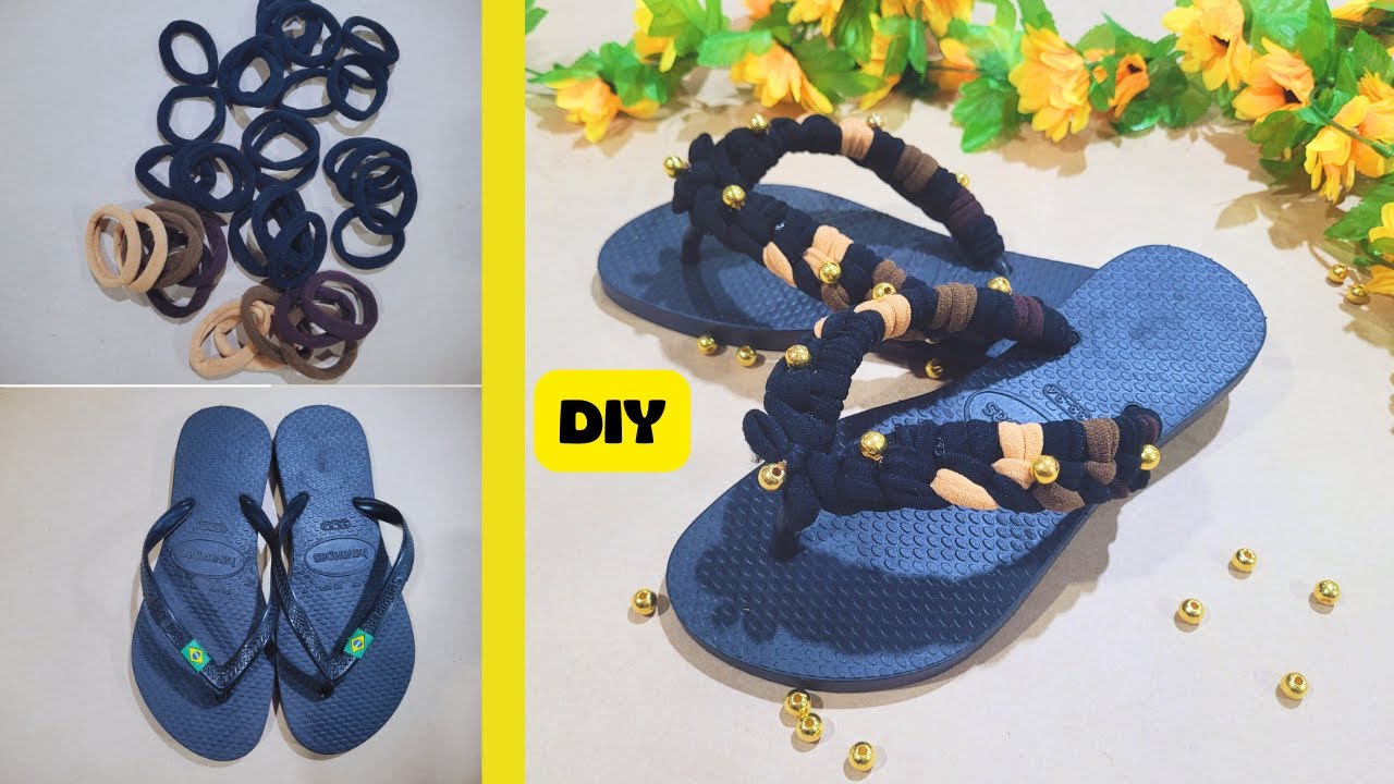 DIY-CHINELOS COM XUXINHAS-TENDÊNCIA/PASSO A PASSO #diy HOW TO MAKE SLIPPERS WITH LUGS
