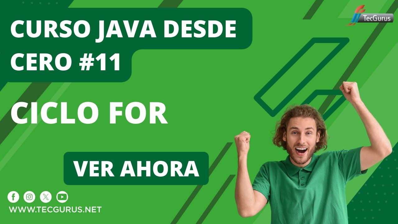 Curso Java Desde Cero #11 Ciclo For - YouTube