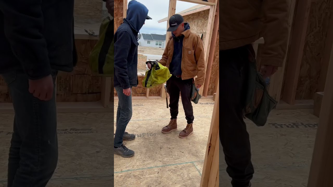 How We Treat The Guys With Ryobi Tools Framing Constructionequipment Framers Diy