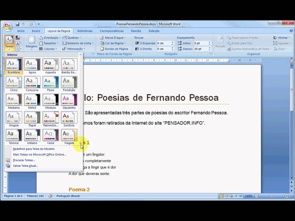 Temas para microsoft word