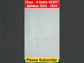 Class - 10 Maths Syllabus 2023 -2024#shorts
