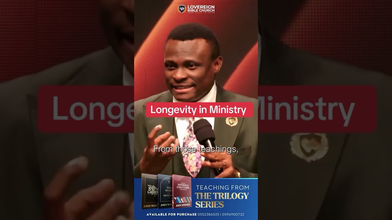 Longevity in Ministry explained in a way you won’t forget - Pastor John Winfred
