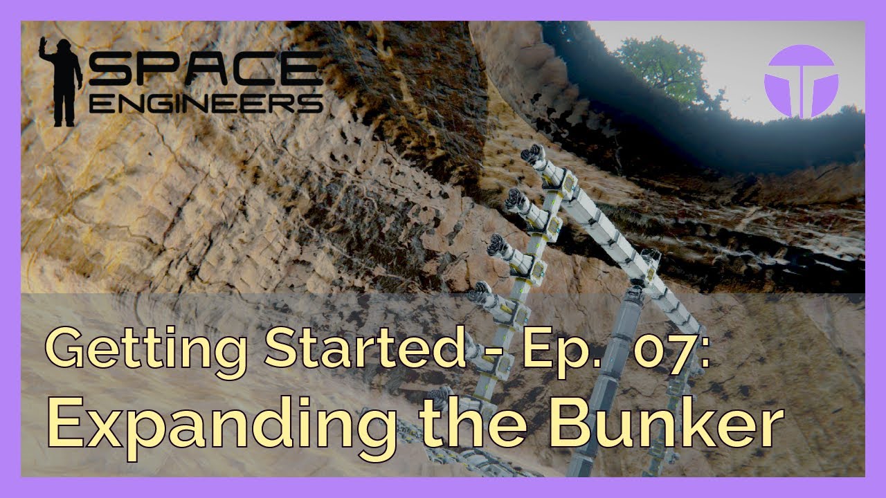 Expanding the Bunker Walls - Space Engineers Getting Started 2021 - YouTube