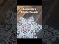very easy rangoli with white colour powder #art #rangoli #indianculture #muggulu ...