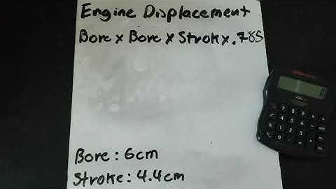 Engine Displacement Calculations