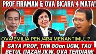 Download Lagu PROF, FIRMAN UGM BONGKAR KEBENARAN IJAZAH JKW.!! IBU OVA EMILIA SAMPAI NANGIS ⁉️ MP3