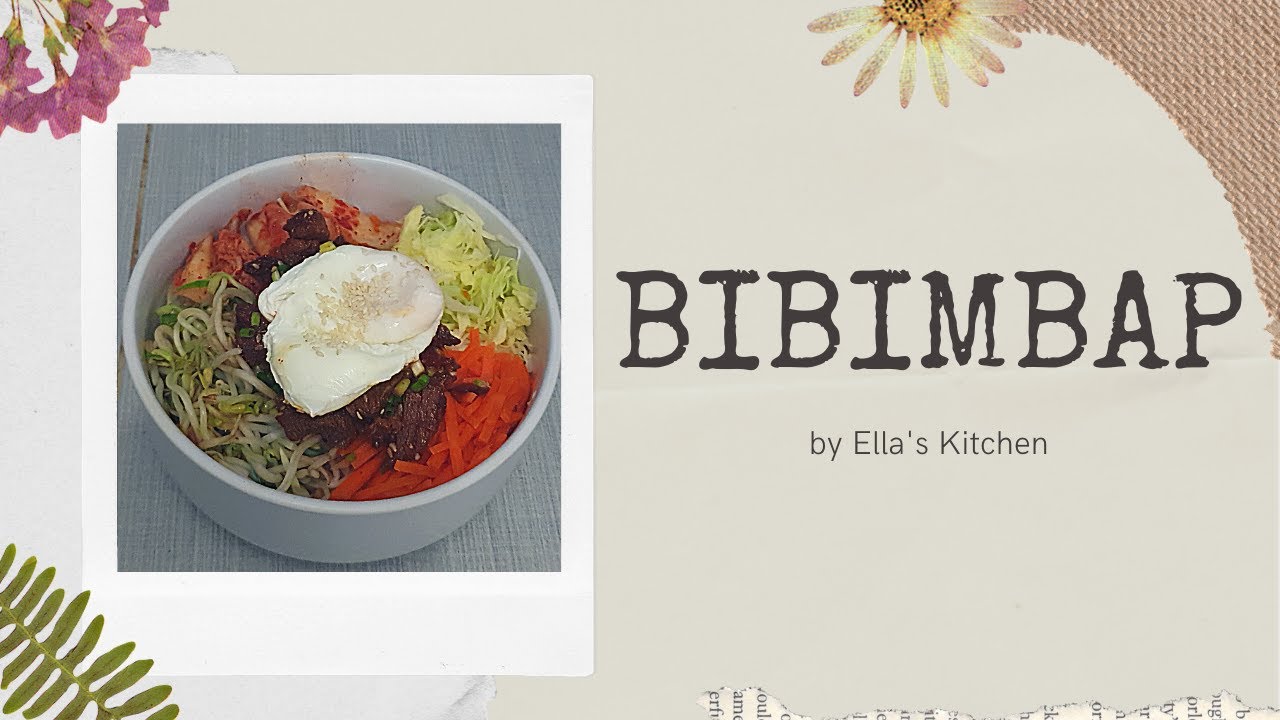 KOREAN BIBIMBAP EASY RECIPE IN 15 MINUTES Ella's Kitchen YouTube