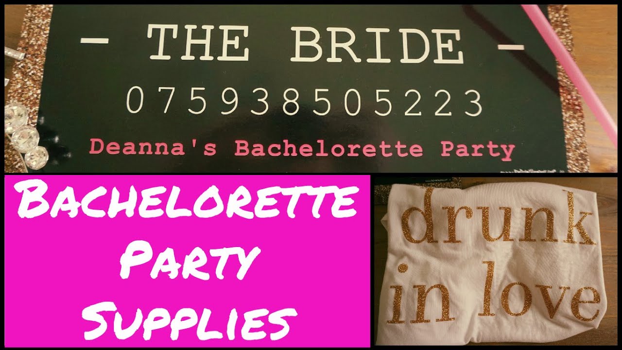 Bachelorette Party Decor, Supplies and Ideas!