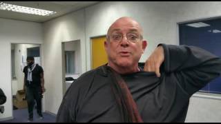 Comatose: Robert Whitehead on set behind the scenes.