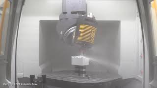 FPT Industrie SpA STINGER 180  - Multiaxis finishing on mercedes piece