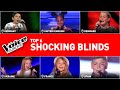 Shocking & unexpected Blind Auditions in The Voice Kids | TOP 6