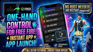 📱 How to Give Root Access to Android App? 🎮 One Hand Control Setup for Free Fire! (No Root) screenshot 1