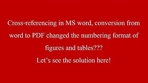 Cross Referencing|Manuscripts|Figures| Tables| Office 365