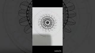#mandala for beginners #myfirstmandalaart #blackandwhite #newsong #ytshorts
