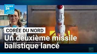 Corée du Nord : un deuxième tir de missile balistique en moins d’une semaine • FRANCE 24