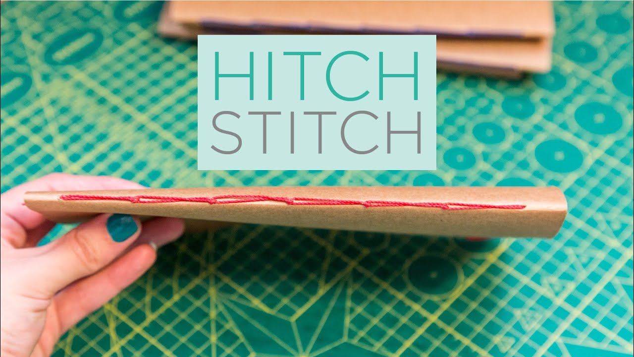Caderno kraft com costura HITCH STITCH | MÉTODOS E COSTURAS