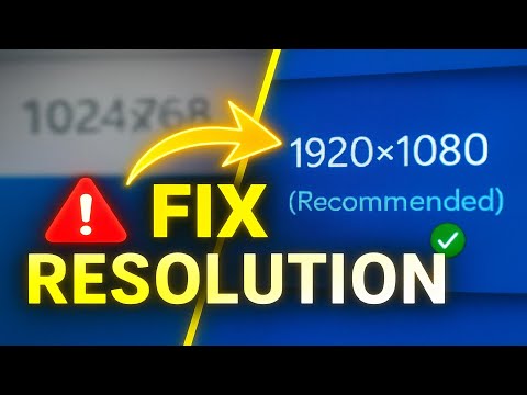 Fix Screen Resolution Issue in Windows 10 & 11 | 100% Guaranteed Quick Solution