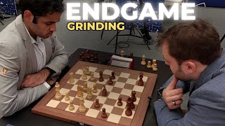 Arjun Erigaisi grinds a complicated endgame against Vladimir Fedoseev| World Rapid 2023