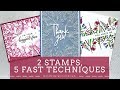 2 Stamps, 5 Fast Techniques