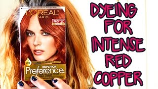 DIY| Dyeing My Hair Intense Red Copper Step By Step With L’Oreal Box Dye | Glow Up Mother’s Day Vlog