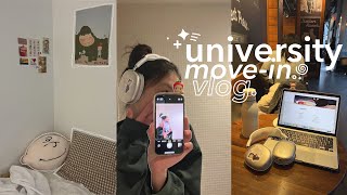 university move in vlog 🍅 | room tour, notion setup, studying