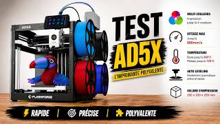 FlashForge AD5X : Test complet de l'imprimante 3D multicouleur polyvalente !