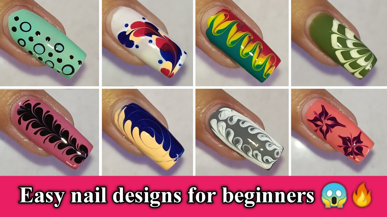 Easy nail designs for beginners || Nail art at home|| #naildesign # ...