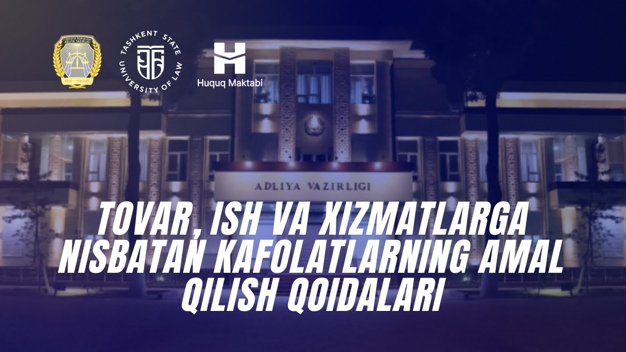 Tovar, ish va xizmatlarga nisbatan kafolatlarning amal qilish qoidalariFull 1