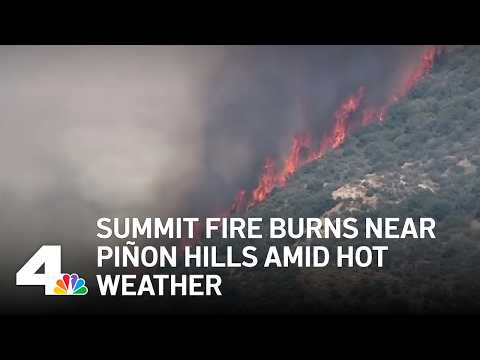 Live: Brush fire burns in northern LA County, prompting evacuation orders