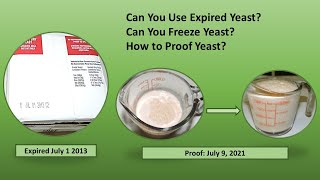 Proof you Can Use Expired Yeast and that you can freeze yeast